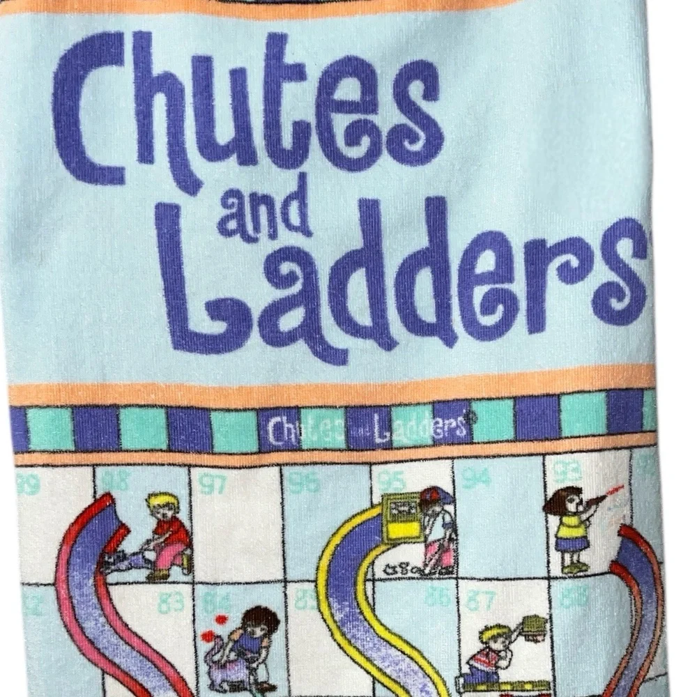 Vintage Game Beach Towel 2004 Chutes and Ladders Jay Franco Cotton Fun Retro Y2K